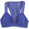thumbnail image 1 of American Eagle Womens Floral Lace Bralette, Blue, X-Small, 1 of 2