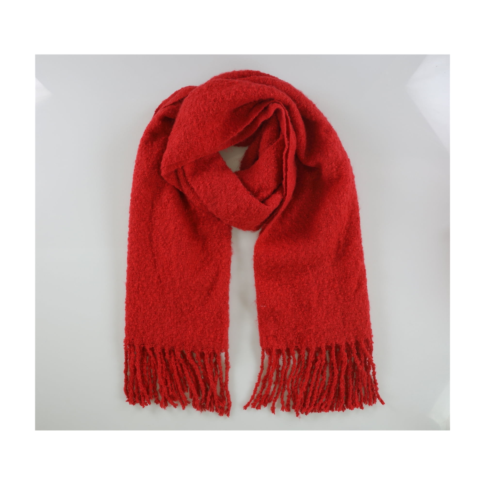 American Eagle Womens Frindge Scarf Red One Size Walmart