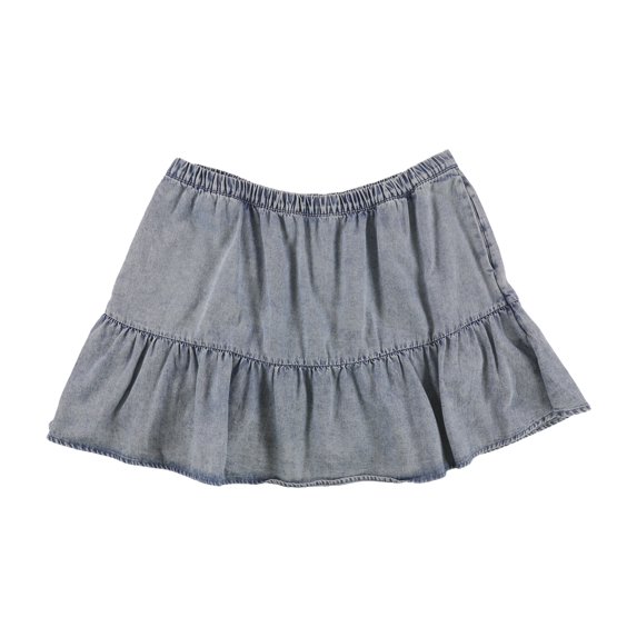 American Eagle Womens Front Pockets Denim Skirt, Blue, X-Small