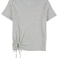 thumbnail image 1 of American Eagle Womens Front Tie Basic T-Shirt, Grey, Small, 1 of 2