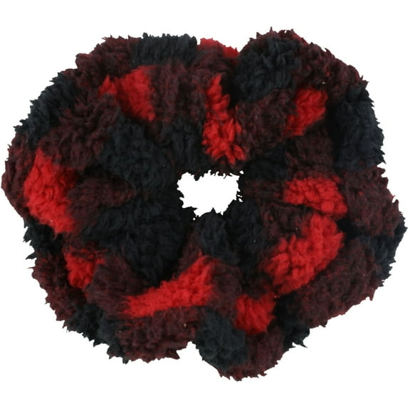 American Eagle Womens Fuzzy Hair Scrunchie, Red