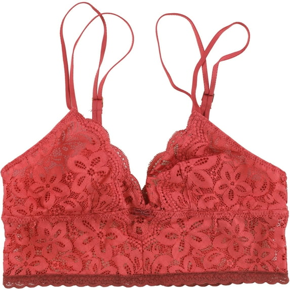 American Eagle Womens Lace Bralette, Red, X-Small