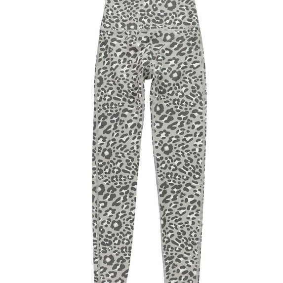 American Eagle Womens Leopard Casual Leggings, Grey, Small