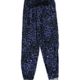 thumbnail image 1 of American Eagle Womens Leopard Pajama Jogger Pants, Blue, Medium, 1 of 2