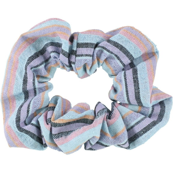 American Eagle Womens Multi-Stripe Hair Scrunchie, Blue