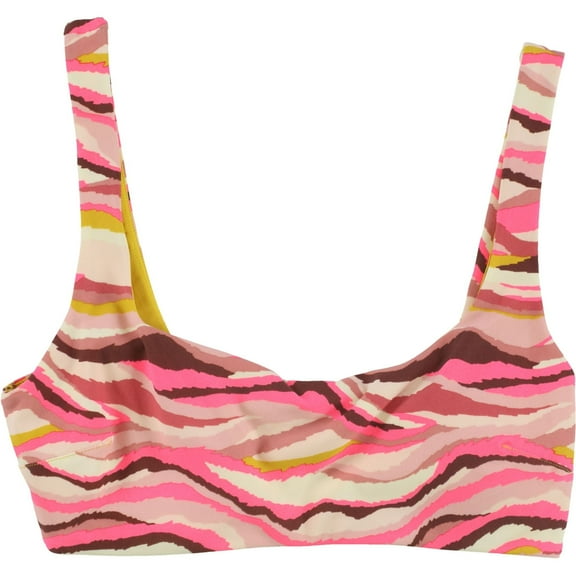 American Eagle Womens Multi-Tone Bikini Swim Top, Pink, Medium