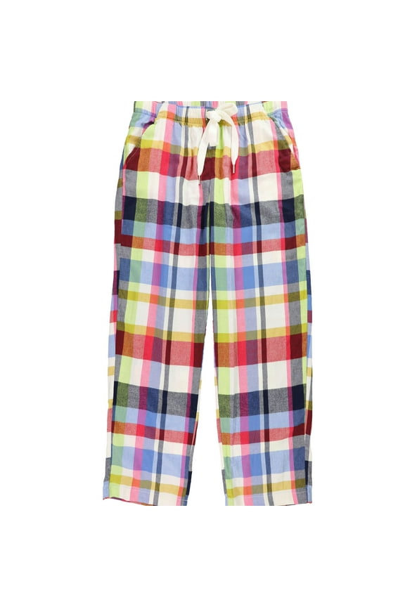 American Eagle Womens Plaid Drawstring Pajama Lounge Pants, Multicoloured, Large