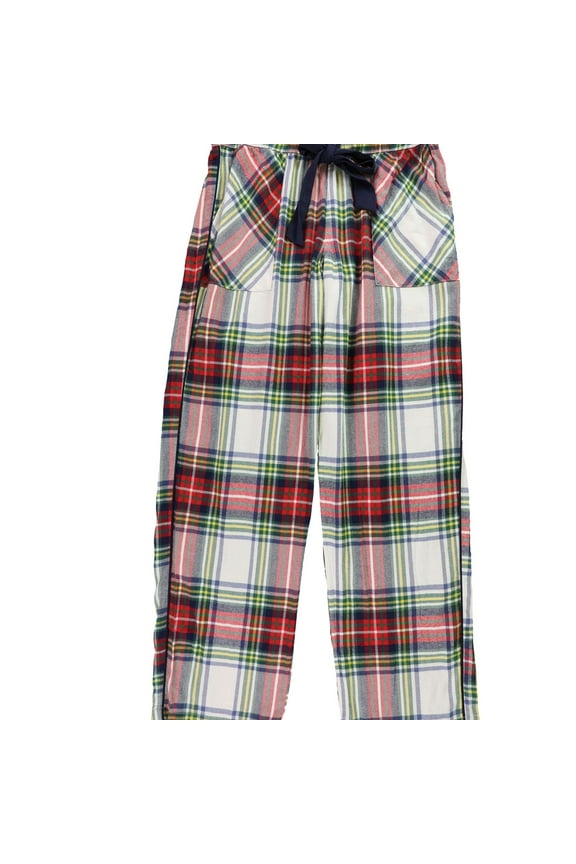 American Eagle Womens Plaid Pajama Lounge Pants, Red, Small