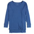 thumbnail image 1 of American Eagle Womens Ribbed V-Neck Pullover Sweater, Blue, Medium, 1 of 2