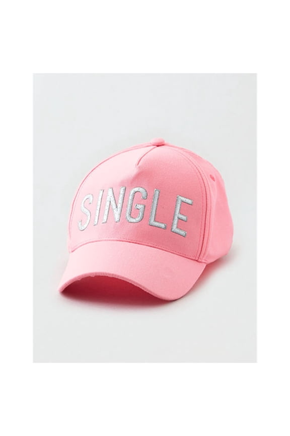 American Eagle Womens Single Light Up Trucker Hat, Pink, One Size