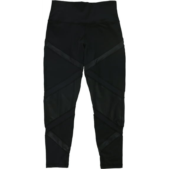 American Eagle Womens Solid 3-Tone Casual Leggings, Black, X-Large