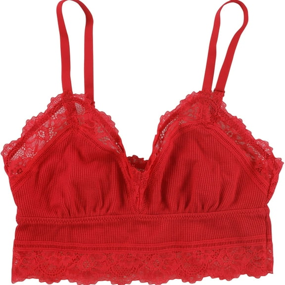 American Eagle Womens Solid Balconette Bra, Red, X-Small