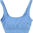 thumbnail image 1 of American Eagle Womens Solid Bandini Swim Top, Blue, Medium, 1 of 2
