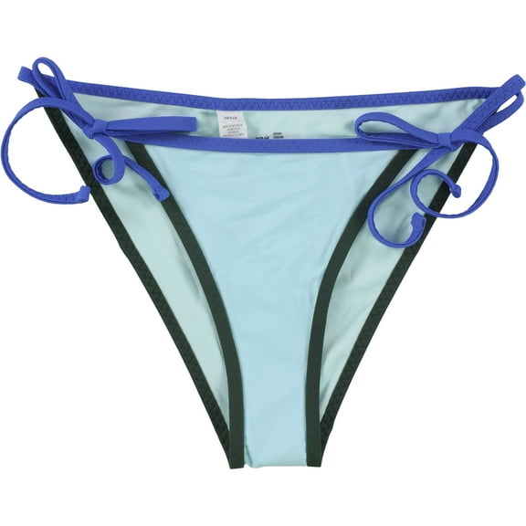 American Eagle Womens Solid Bikini Swim Bottom, Blue, Small