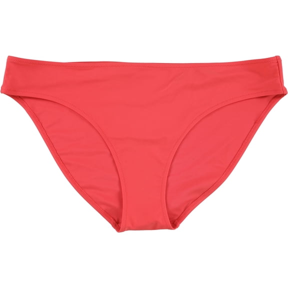 American Eagle Womens Solid Bikini Swim Bottom, Pink, Large