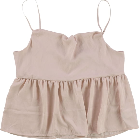 American Eagle Womens Solid Cami Tank Top, Beige, Large