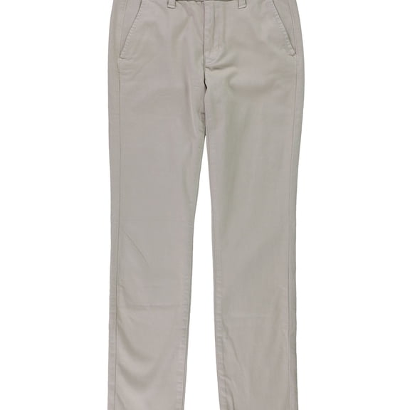 American Eagle Womens Solid Casual Trouser Pants, Beige, 4 Short