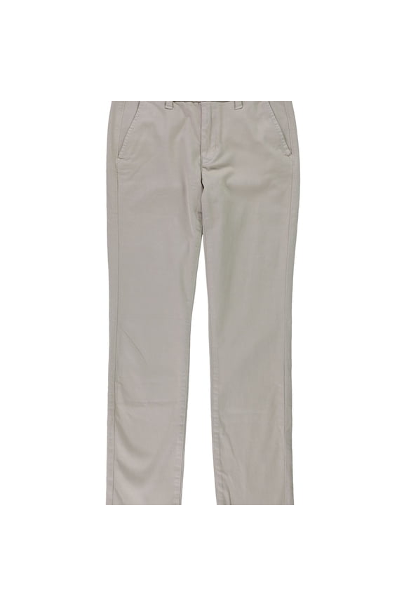 American Eagle Womens Solid Casual Trouser Pants, Beige, 4 Short