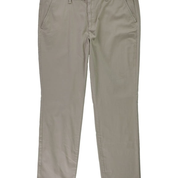 American Eagle Womens Solid Casual Trouser Pants, Beige, 8 Short