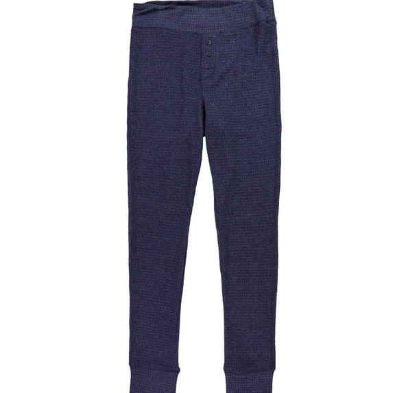 American Eagle Womens Solid Jogger Thermal Pajama Pants, Blue, X-Large