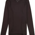 thumbnail image 1 of American Eagle Womens Solid Pullover Blouse, Brown, X-Small, 1 of 2