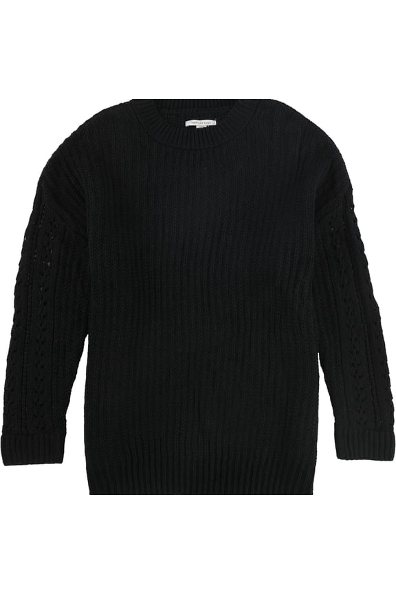 American Eagle Womens Solid Pullover Sweater, Black, Small