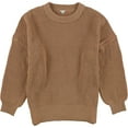 thumbnail image 1 of American Eagle Womens Solid Pullover Sweater, Brown, Medium, 1 of 2