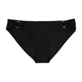 thumbnail image 1 of American Eagle Womens Solid Stripes Bikini Swim Bottom, Black, X-Large, 1 of 2