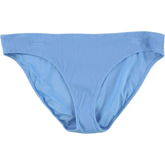 American Eagle Womens Solid Stripes Bikini Swim Bottom, Blue, X-Large