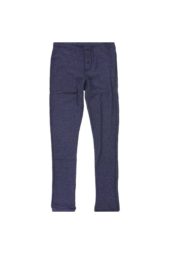 American Eagle Womens Solid Thermal Pajama Pants, Blue, X-Small