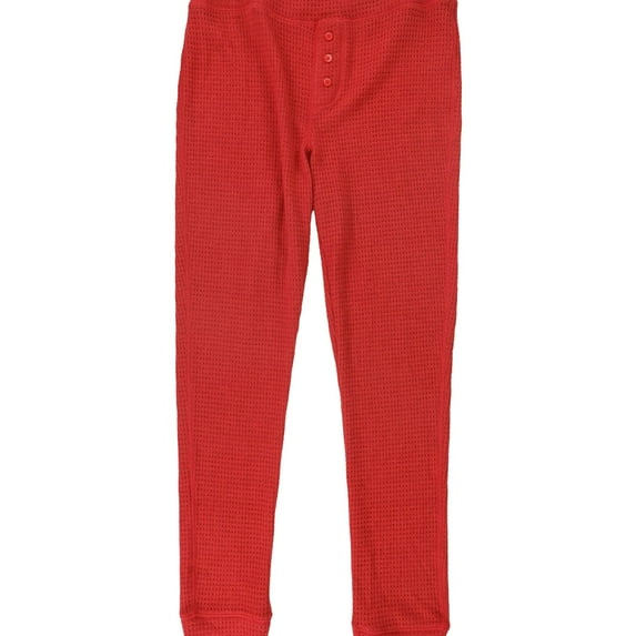 American Eagle Womens Solid Thermal Pajama Pants, Red, X-Small