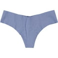 thumbnail image 1 of American Eagle Womens Solid Thong Panties, Blue, X-Small, 1 of 2