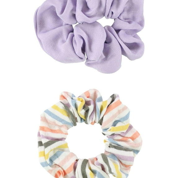 American Eagle Womens Stripe 2-Pack Hair Scrunchie, Purple