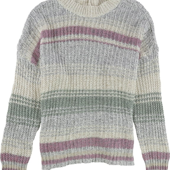 American Eagle Womens Striped Pullover Sweater, Beige, Small