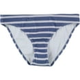 thumbnail image 1 of American Eagle Womens Stripes Bikini Swim Bottom, Blue, Medium, 1 of 2