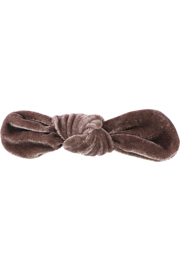 American Eagle Womens Velvet Bow Hair Barrette, Grey, One Size