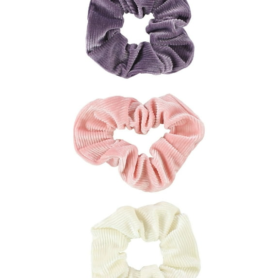 American Eagle Womens Velvet Stripe 3-Pack Hair Scrunchie, Multicoloured,