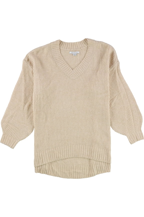 American Eagle Womens Waffle Knit Pullover Sweater, Orange, Medium