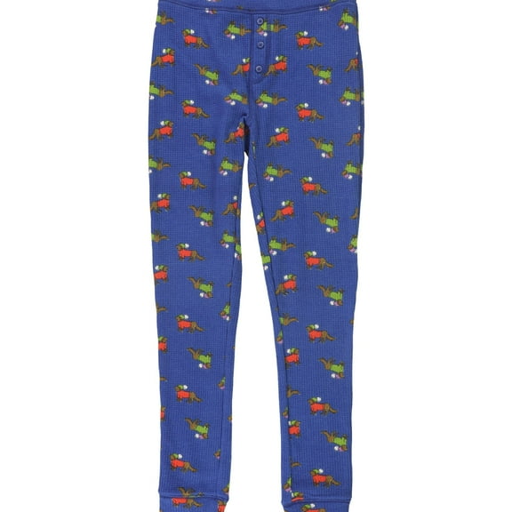 American Eagle Womens Winter Dogs Thermal Pajama Pants, Blue, Small