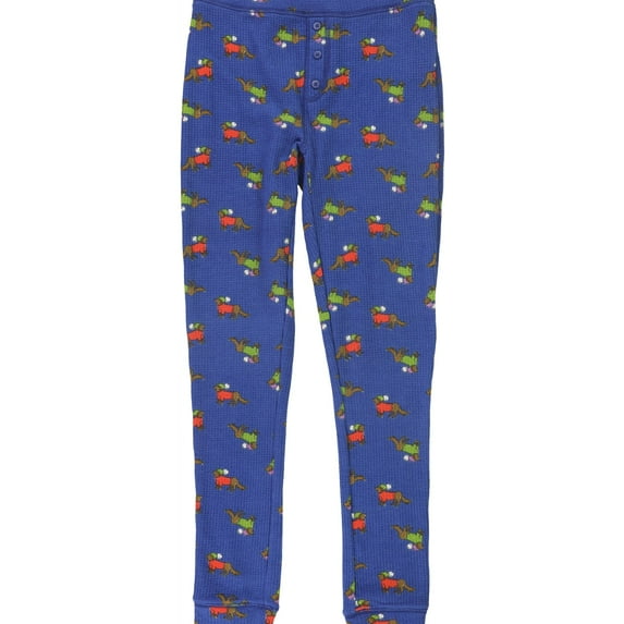 American Eagle Womens Winter Dogs Thermal Pajama Pants, Blue, X-Small