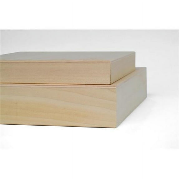 American Easel Wood Wood Painting Panel - 5" x 5" x 7/8", Cradled Panel