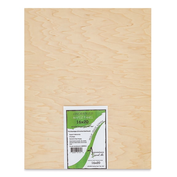American Easel Maple Panel - 16" x 20", 1/2" Profile, Keyhole