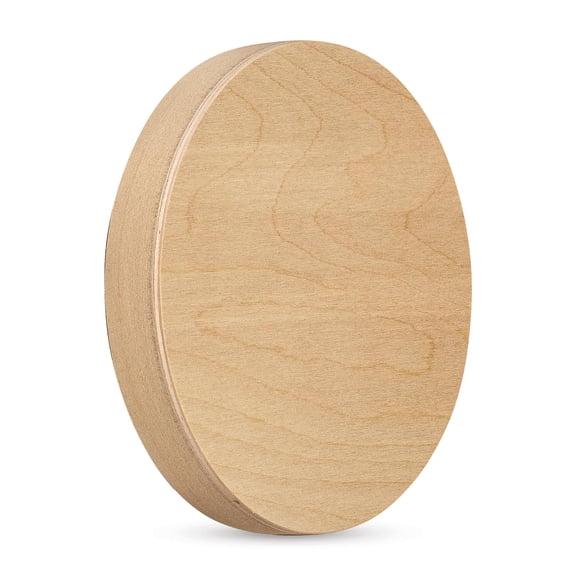 American Easel Ranger Board Cradled Round Birch Painting Panel - 6"Dia. x 7/8"D