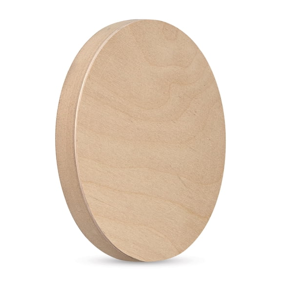 American Easel Ranger Board Cradled Round Birch Painting Panel - 8"Dia. x 7/8"D