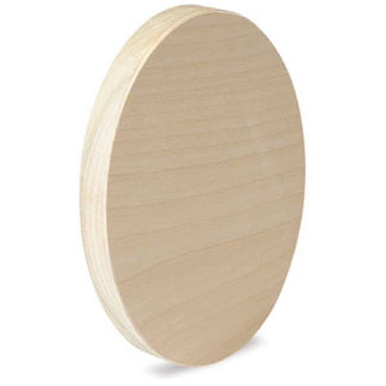 American Easel Wood Painting Panel - 6" x 8" x 7/8", Oval Panel