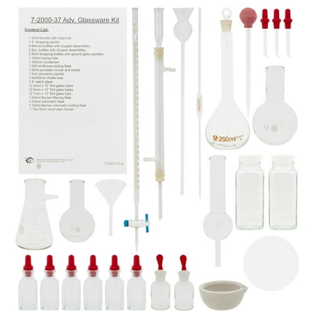 American Educational Products Advanced Glassware Kit for Science Education 59pc