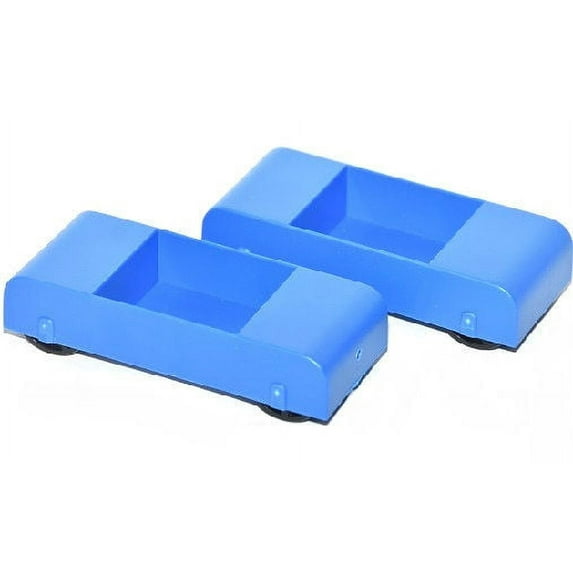American Educational Set of Two Carts Ginsberg Scientific Moving Carts in Blue