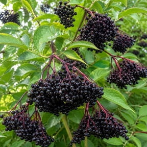American Elderberry Plants Live for Planting, Elder Berry Tree 1-2 Ft Gallon Pot