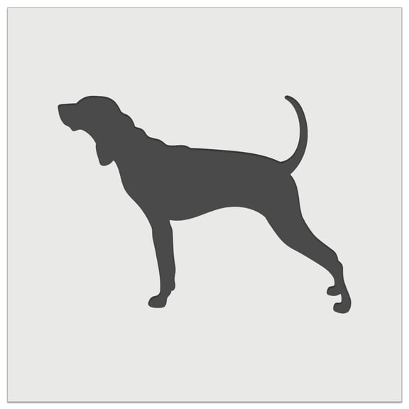 American English Coonhound Dog Solid DIY Cookie Wall Craft Stencil - 7.0 Inch