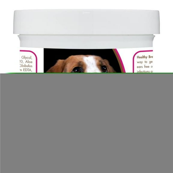 American English Coonhound Ear Cleaning Wipes with Aloe & Eucalyptus for Dogs - 100 Count